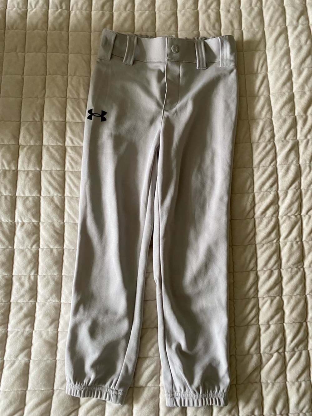 Under Armour Light Gray Youth Baseball Pants
